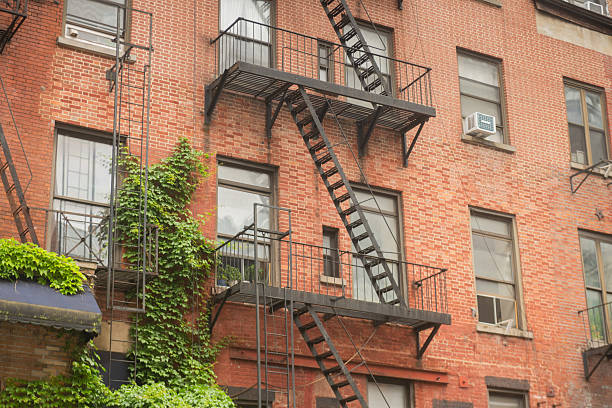 istock Fire Escape on Brick Building in New York City 2219541609