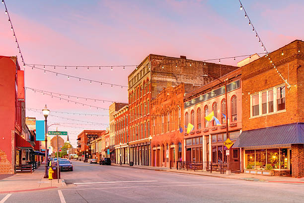 Downtown Springfield, Missouri stock photo