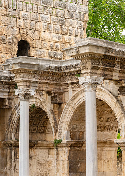istock Hadrian's Gate (Uc Kapılar) in Antalya, Turkey 2219553378