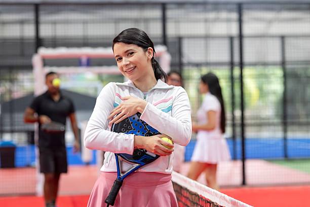 istock woman beauty Padel play 2219564066