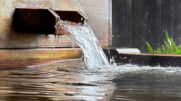 istock Water flowing into the bathtub 2219564401