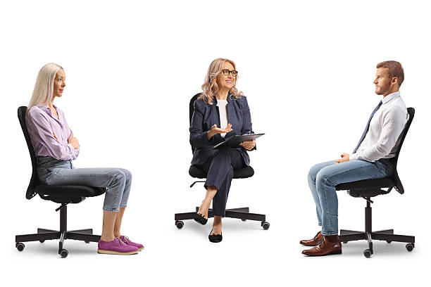 istock Couples Counseling, supporting communication between a man and woman 2219564526