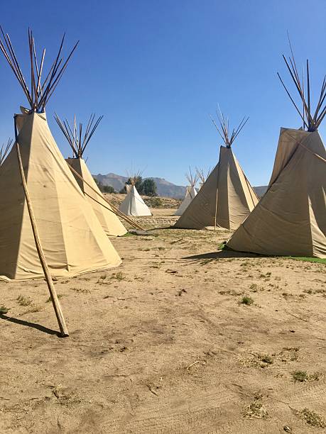 istock Teepee’s in the sunny desert 2219566289