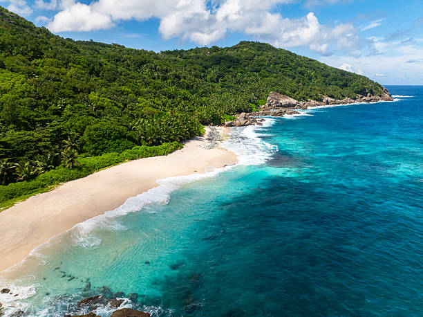 istock Beautiful beach in the tropics. Seychelles, Mahe. 2219570697