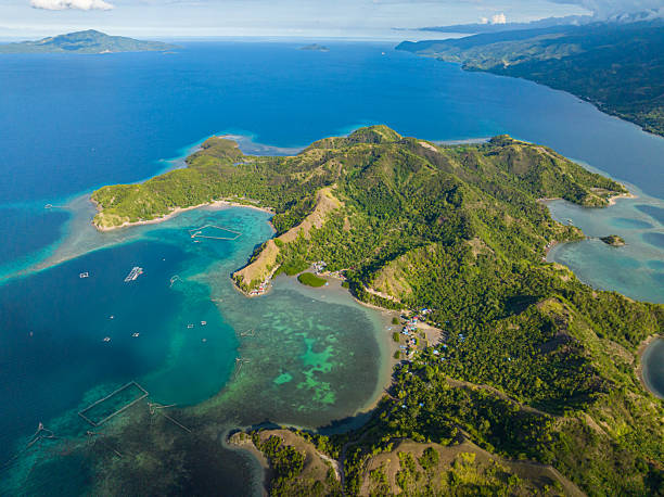 istock Sleeping Dinosaur Island in Mati, Davao Oriental. Philippines. 2219570888