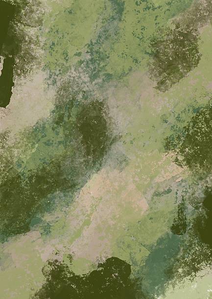 istock Abstract matcha green and brown brush stroke on paper illustration background for decoration on matcha; green tea, drinks and natural concept. 2219574669