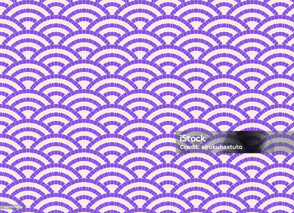 Japanese Dots Pattern Japaneseinspired Dot Pattern Tile Background Stock Illustration ...