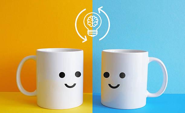 istock Sharing ideas, innovation and invention as business brainstorming and teamwork concept 2219582425