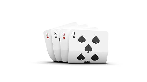 5 cards showing different poker hands