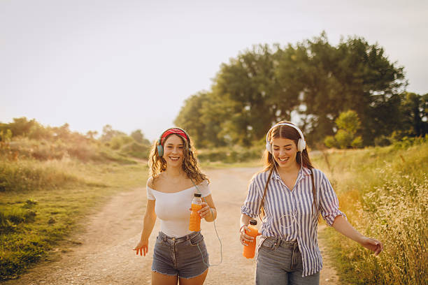 istock Enjoying favorite music while roller skating together 2219591876