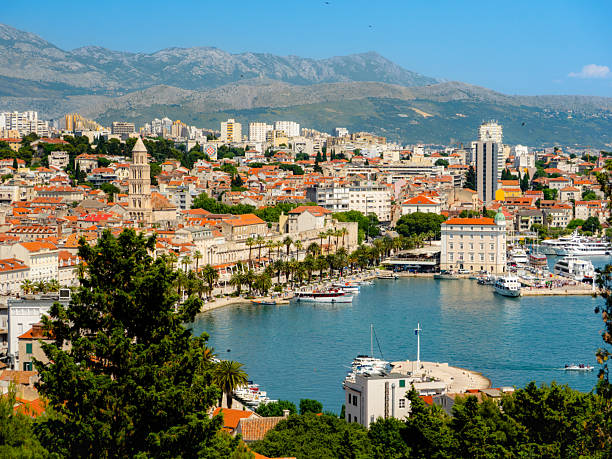 istock Panoramic view of Split, Croatia from Marjan Hil 2219600551
