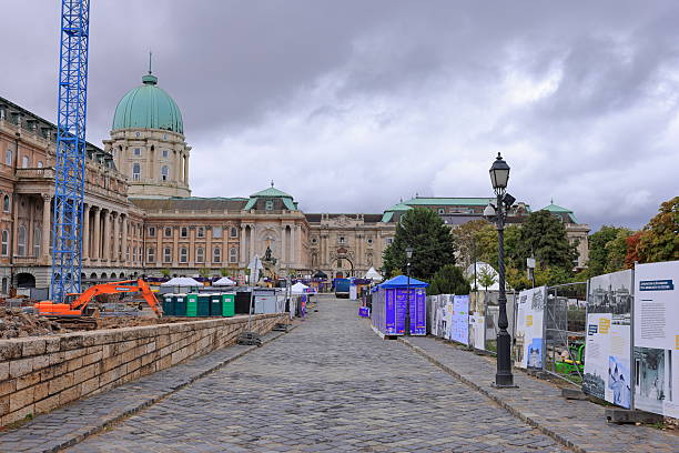 Budapest, Hungary–Sep. 15th, 2024: Buda Castle (Budavari Palota) Palatial venue for the Hungarian National Gallery in Budapest Hungary