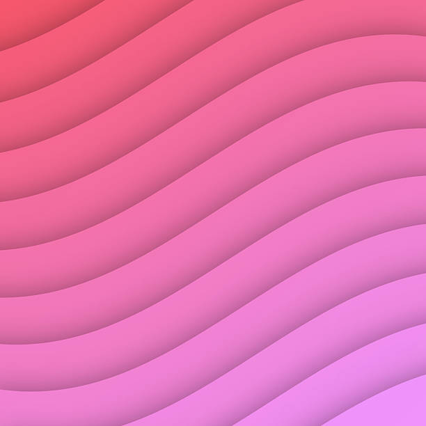 istock Pink abstract wave shapes - Paper cut background - Trendy 3D design 2219603788