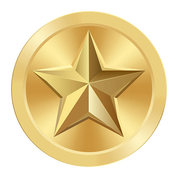 istock Gold award medal with star Illustration for web and games 2219606894