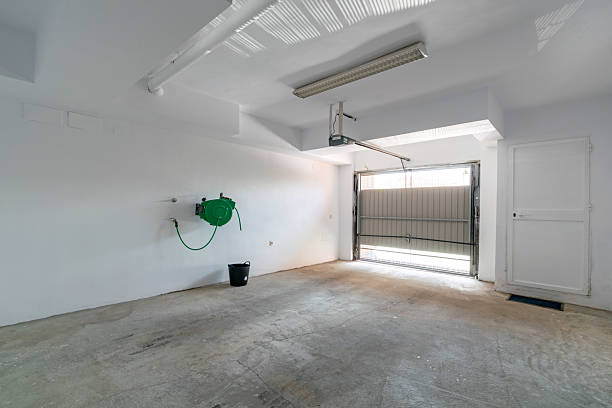 istock Private indoor parking in Mediterranean holiday home 2219607429