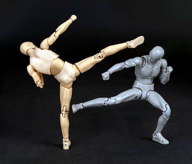 istock Nak Mud Badan (Naga Sneaking to the Ocean) Figurines, 8 of 15 Standard Luk Mai Muay Thai Techniques. 2219607787