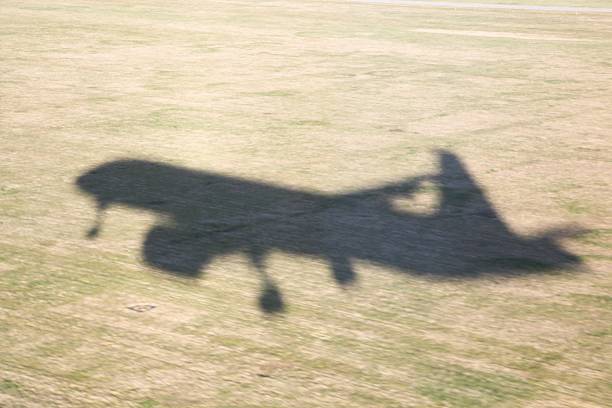 Gran Canaria, Canary islands - August 15, 2009: Small plane landing at the Berriel airfield in Gran Canaria