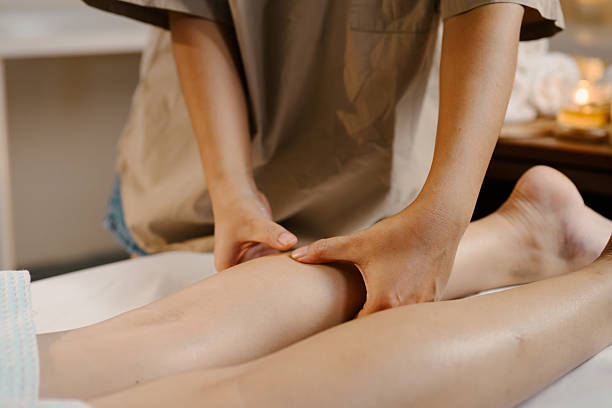 istock Wellness concept. leg massage in spa 2219610889