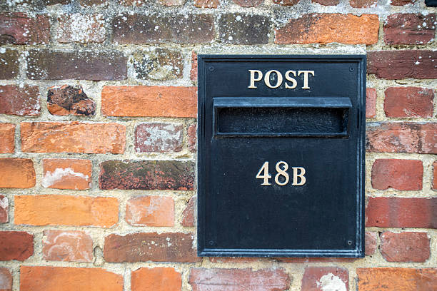 istock Mail box to a house on a brick wall with copy space 2219619862