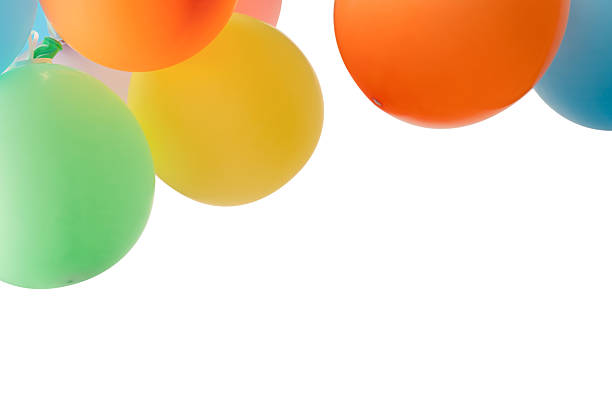 Multi-colored balls for playing in the park. Background.