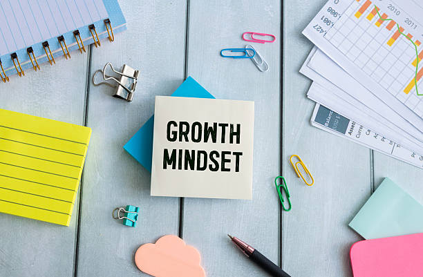 istock Grow positive thoughts symbol. Concept words Grow positive thoughts on blocks. 2219628613