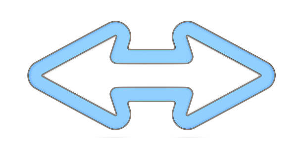 arrow on white background. Isolated 3D illustration