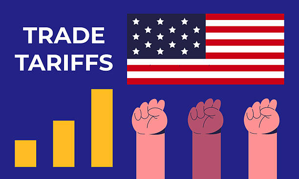 istock EU tariffs and trade war between customs tariffs and the United States as an economic dispute. 2219635768