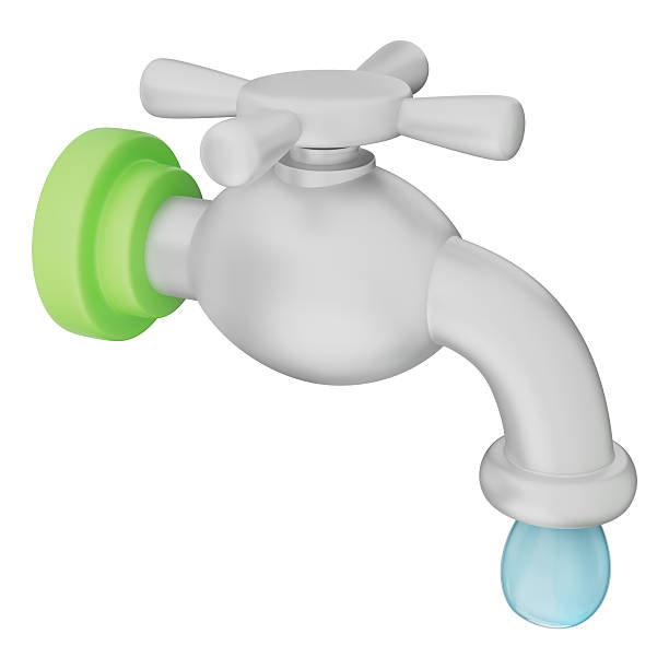 istock Water faucet blue drop eco friendly 3d illustration 2219637223