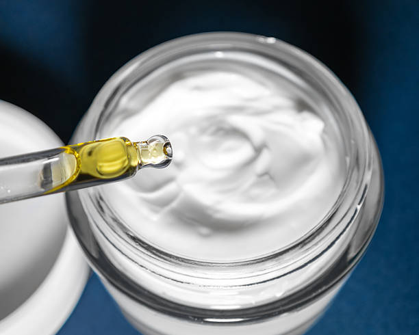istock Face cream with a blend of natural grape seed and avocado oils 2219644436