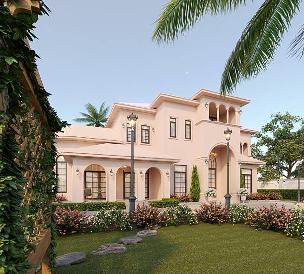 Exterior of the house under construction