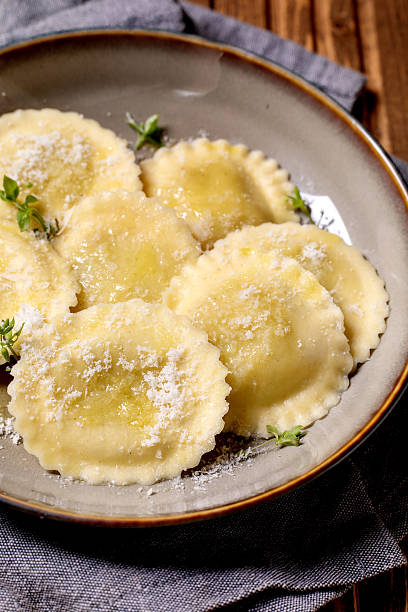 istock Homemade Ravioli with Cheese and Herbs 2219672569