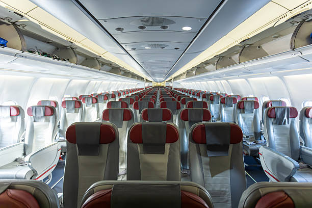 istock Inside empty wide body passenger airliner cabin 2219672709