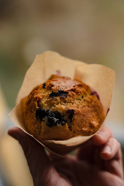 istock blueberry muffin in hand 2219674661