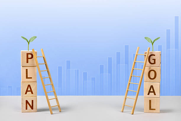 istock Business growth in planning and setting goals 2219677085