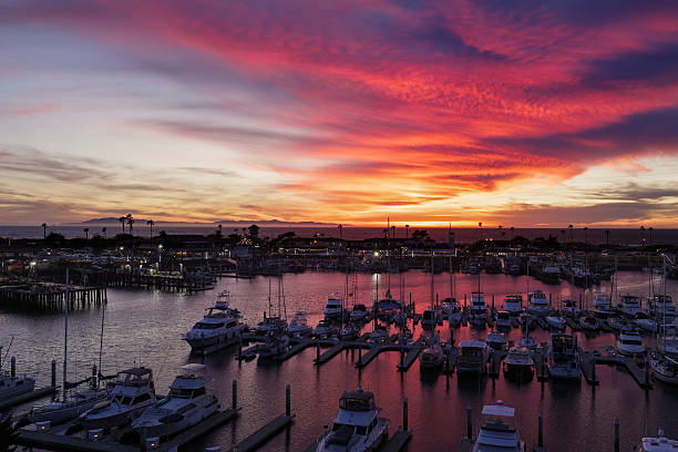 Ventura Harbor at Sunset