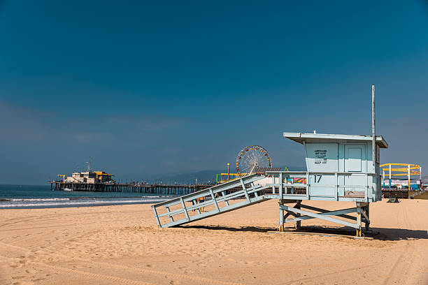 istock Santa Monica Pier Behind Classic Lifeguard Hut 2219677894