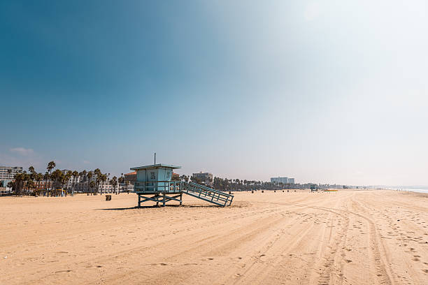 istock Lifeguard Tower on Sunny Santa Monica Beach 2219678442