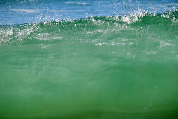 waves breaking on a beach at the Sunshine Coast, Noosa, Queensland, Australia
