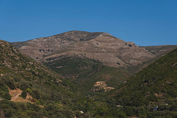 istock Mountainous landscape covered with sparse flora in Mediterranean region 2219687476