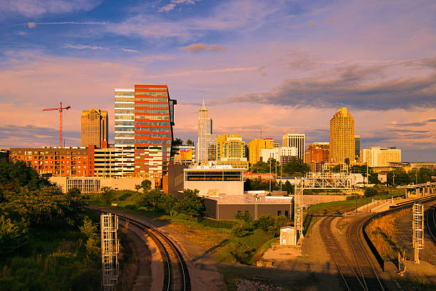 istock Colorful Raleigh North Carolina Skyline 2219690110