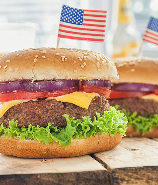 istock Burger for 4th of July Celebration 2219693908