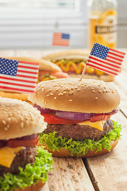 istock Burger for 4th of July Celebration 2219693918