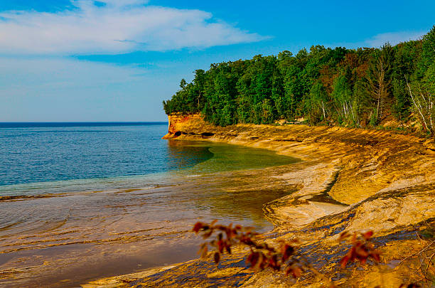 istock Rock formations on Lake Superior near Munising, MI 2219694221