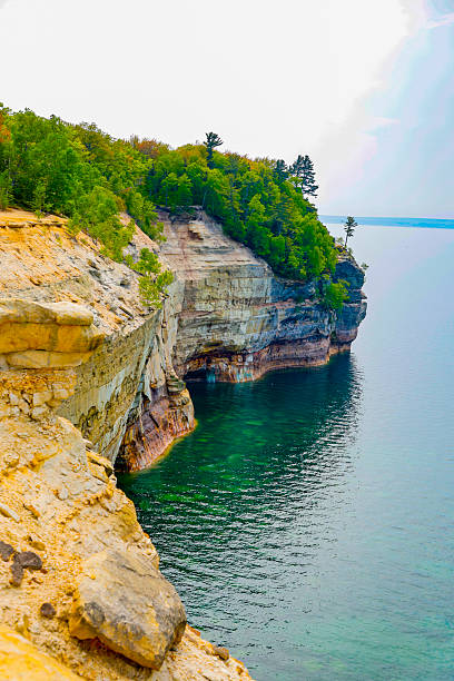 istock Rock formations on Lake Superior near Munising, MI 2219694298
