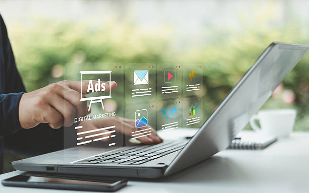 istock Online digital marketing concept showing internet advertisement management, advertising performance analysis, business development plan and datum insight for strategy optimization, promotion campaign. 2219695595