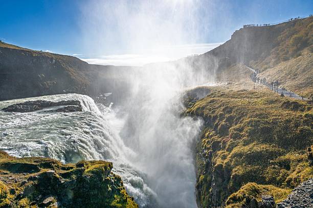 istock Waterfall and Mist in Canyon Iceland 2219696110