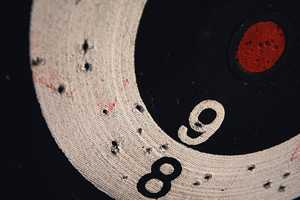 istock Numbers 8, 9 and center on the dartboard 2219702031