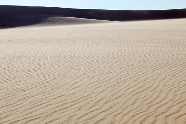 istock Serene Desert Landscape with Smooth Sand Dunes Under Clear Sky 2219733447