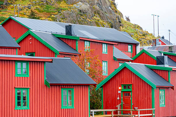 istock Town of Stamsund - Norway 2219735633