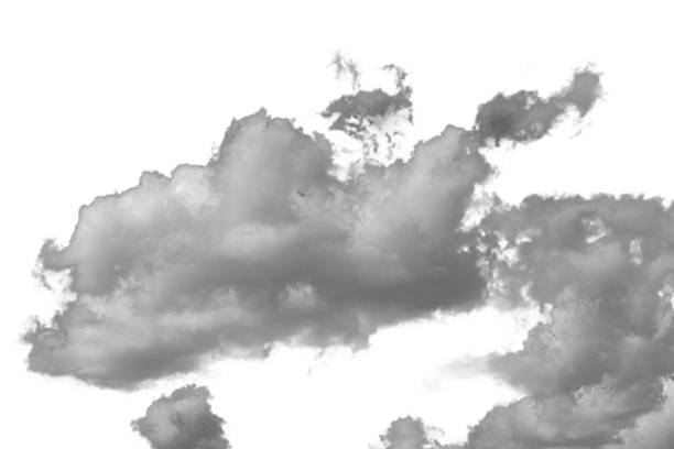 istock white fluffy clouds isolated on a black background, clipart 2219739905